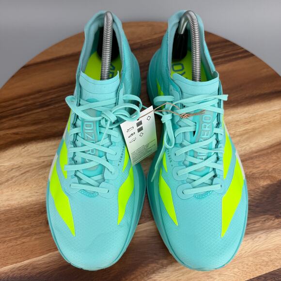 Adidas Adizero Adios Pro 4 Men\'s 13.5- Running Shoes Aqua Lucid Lemon JR1251 main image 4